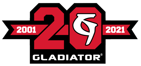 20 year Gladiator logo