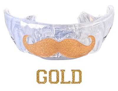 metallic gold mouthguard