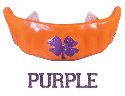 metallic purple logo