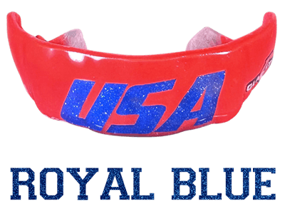 royal blue metallic mouthguard